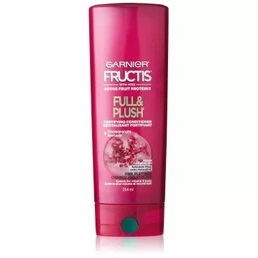 Garnier Fructis Full and Plush Fortifying Conditioner for Fine, Flat Hair, 12 Fl Oz, 1 Count (Packaging May Vary)