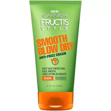 Garnier Fructis Style Smooth Blow Dry Anti-Frizz Cream, 5.1 fl. oz. (Pack of 2)