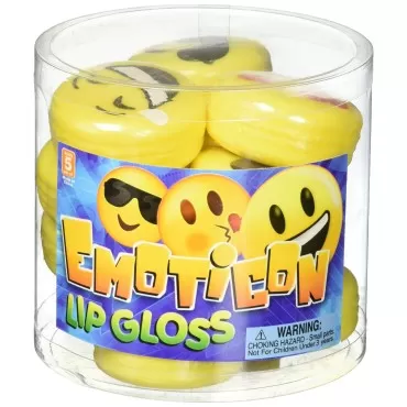 Rhode Island Novelty Emoticon Lip Gloss 12 pieces ...