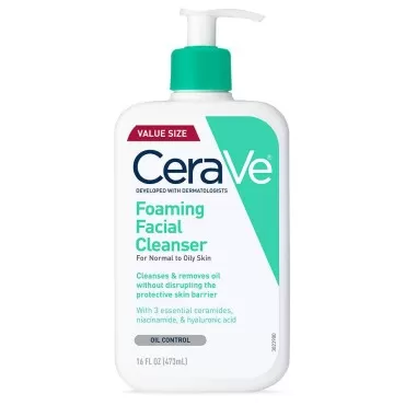 CeraVe Foaming Facial Cleanser | Daily Face Wash f...