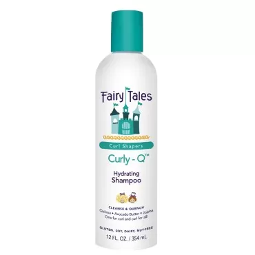 Fairy Tales Curly Q Kids Shampoo for Curly Hair - Hydrating Kids Hair Shampoo for all Types of Curls Including Multi Cultural Hair- Paraben Free, Sulfate Free, Gluten and Nut Free - 12 oz