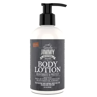 Uncle Jimmy Body Lotion for Dry Skin, Hand and Body Moisturizer Repairs Dry Skin and Retains Moisture, 8 Fl Oz