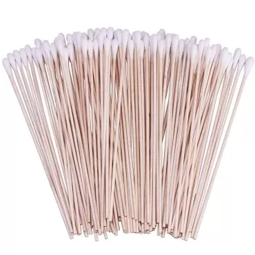 400 Count 6 Inch Long Cotton Swabs with Wooden Han...