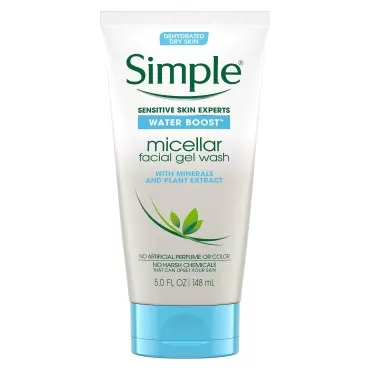 Simple Water Boost Micellar Facial Gel Wash Sensit...