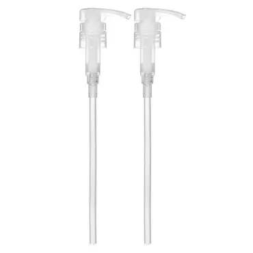 Bar5F Universal Shampoo/Conditioner Dispenser Pump for 1 Liter (33.8 Oz) Bottles - Natural Clear, Pack of 2