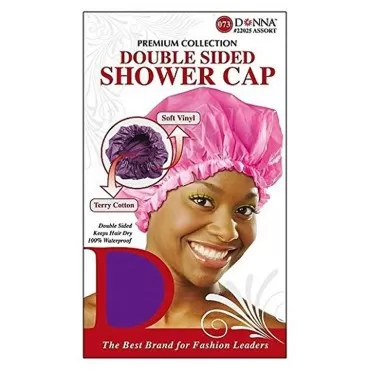 Donna Collection Shower Cap, Double Sided...