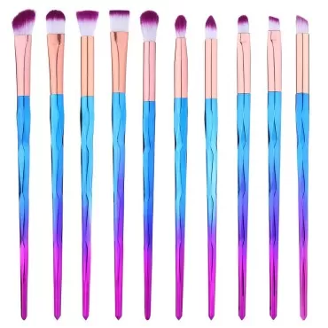 Eye Shadow Brush Set Unicorn 10Pcs Eye Makeup Brus...