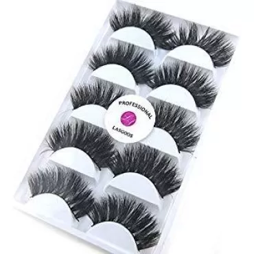 3D Real Mink False Eyelashes LASGOOS 100% Siberian...