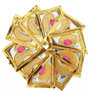 30 pairs of 24K Gold Powder Crystal Gel Collagen E...