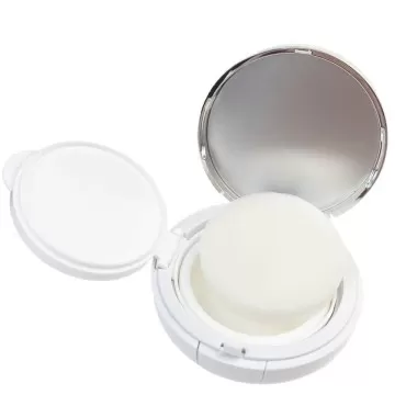 erioctry 15ml 0.5oz Empty Luxurious Golden Portable Make-up Powder Container Air Cushion Puff Case Holder with Powder Puff and Mirror Refillable Make Up Foundation BB Cream Box