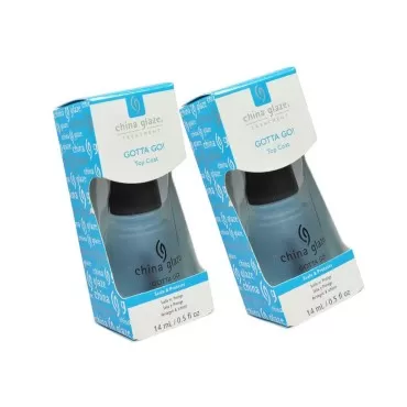 2 X China Glaze Gotta Go! Seals & Protects Quick D...