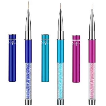 Ycyan 3Pcs Nail Art Liner Brush Pen Set (Size 7 mm...