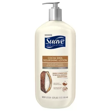 Suave Skin Solutions Body Lotion, Coco Butter and Shea, 32 oz