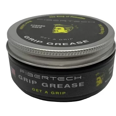 Fibertech | GRIP GREASE | Strong Hold & High Shine | Professional Grade Water-Based Pomade | Natural Ingredients | Long Lasting Styling Volume | Easy Wash Out | Protects Hair from UV Rays | 2oz Jar