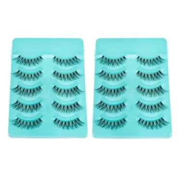 Kenzie Beauty Demi Wispies Eyelashes, False Lashes Natural - 120, Black, 2 Pack (5 Pairs per Pack)