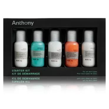 Anthony Starter Kit, 5 Count, Glycolic Facial Clea...