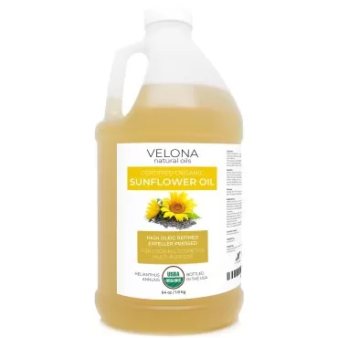 velona USDA Certified Organic Sunflower Oil - 64 o...