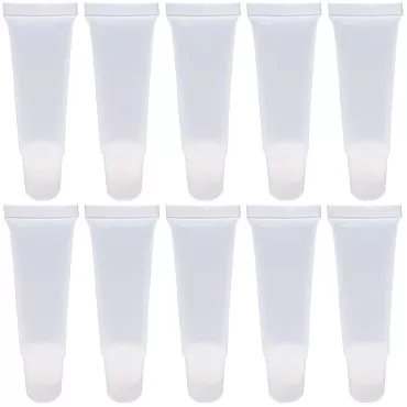 Ewanda store 20PCS 15ml Empty Lip Gloss Balm Tubes Lip Gloss Balm Cosmetic Containers Makeup Accessories Soft Empty Tubes for DIY Makeup