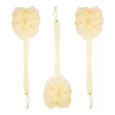 3 Pack Long Handled Loofah Back Scrubber, Exfoliat...