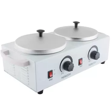 Lolicute Double Wax Warmer,Double Wax Warmer Professional Electric Heater Dual Hard Hot Facial Skin Equipment SPA 110V USA Shipping