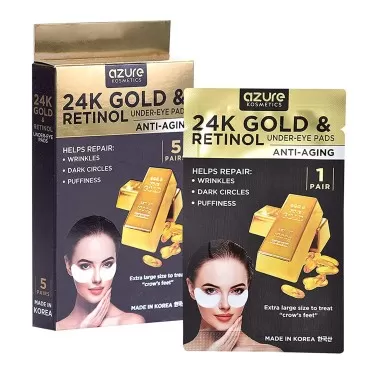 AZURE 24K Gold & Retinol Anti Aging Under Eye Patc...