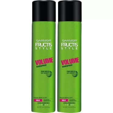 Garnier Fructis Style Volume Anti-Humidity Hairspray, 8.25 Oz, 2 Count, (Packaging May Vary)