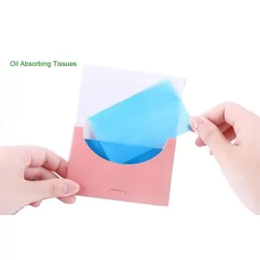 Ericotry 4Boxes (200Pieces) Oil Absorbing Blotting Sheets Face Oil-Absorbing Tissues Makeup Oil Control Absorbing Blotting Paper Sheets(Box color random)
