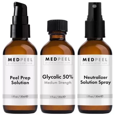 MedPeel Glycolic Acid 50% Essential Peel Kit, Incl...