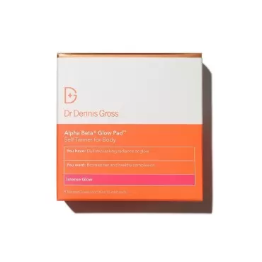 Dr. Dennis Gross Alpha Beta Glow Pad for Body Intense Glow: for Dull Skin Lacking Radiance or Glow, (8 Applications)