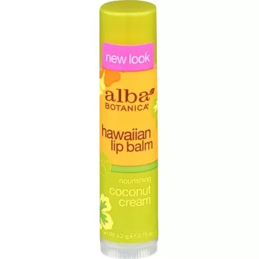 Alba Botanica Hawaiian Coconut Cream Lip Balm, 0.1...