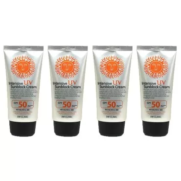 3W Clinic Intensive UV Sunscreen Sunblock Cream 4 ...