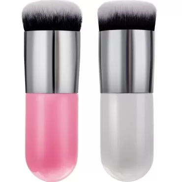 2 Pieces Foundation Brush Chubby Makeup Brush Kabu...