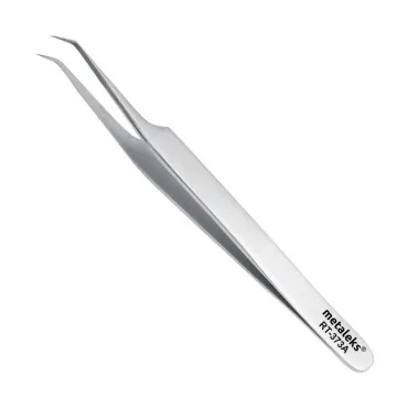Metaleks Volume Eyelash Extension Tweezers Soft In Use Light In Weight Matt Finish Stainless Steel Pointed Angular Tip for 2D - 5D - Sterilizable