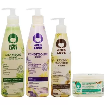 Afro & Love Shampoo 16 Ounces, Conditioner 16 Ounc...