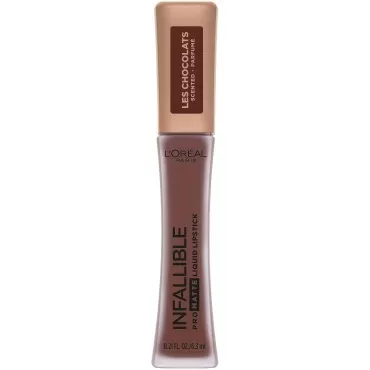 L'Oreal Paris Cosmetics Infallible Pro Matte Les Chocolats Scented Liquid Lipstick, 70 percent Yum, 0.21 Fluid Ounce
