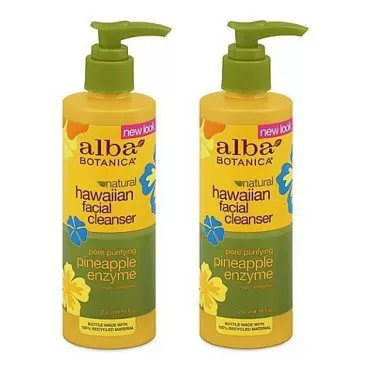 Alba Botanica Hawaiian Enzyme Face Cleanser, Pinea...