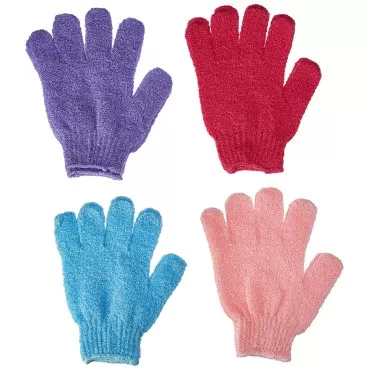 Daylee Naturals Exfoliating Bath Gloves 4 Pairs...