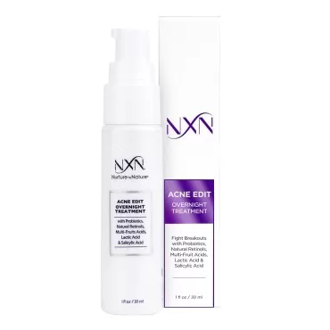NXN Acne Edit Overnight Treatment Cream with Glyco...