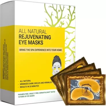 Under Eye Patches & Masks (18 Pairs) - All Natural...