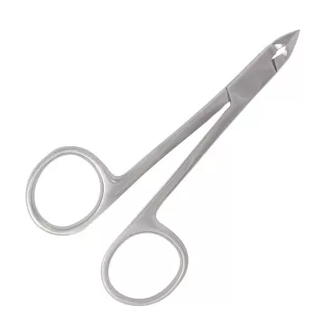 REFINE Scissor Style Cuticle Nipper, Half Jaw, Stainless Steel