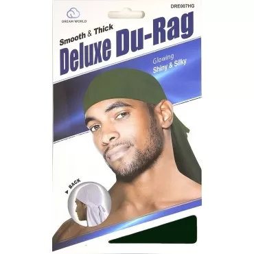 Dream Deluxe Du-Rag Green 3 Pack Smooth & Thick, S...