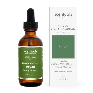 Scentuals Argan Beauty Oil Blend, All-in-One Skin, Hair & Nail Care, Pure Argan Oil, Vitamin E Oil,Deep Hydration, Nourishing, Anti-Aging, Natural Skin Care, Antioxidant Protection 2 fl.oz | 60 ml