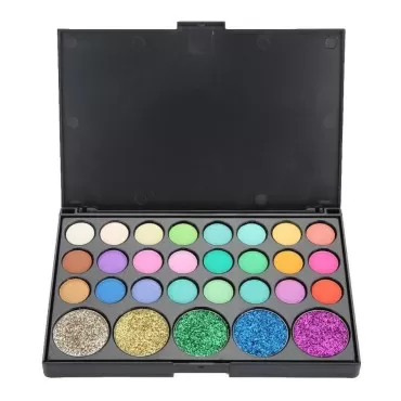 Semme Eyeshadow Palette,Powder Longlasting Glitter Eyemakeup Cosmetic Glitter Eye Makeup Tool(#02)
