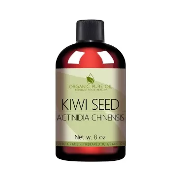 Kiwi Seed Oil - 8 oz - 100% Pure, All Natural, Cold Pressed, Unrefined, Premium Grade Carrier Oil Perfect for Hair, Skin, Scalp, Body Care Vegan Moisturizer, DIY, Cosmetics - Packaging May Vary#