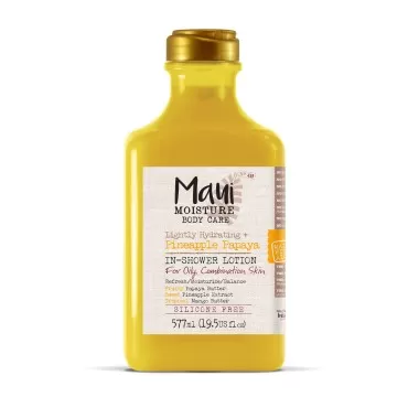 Maui Moisture Body Care Lightly Hydration In-Shower Body Lotion, Pineapple Papaya 19.5 Fl Oz