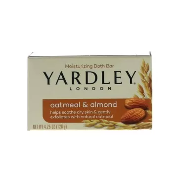 Yardley 5587101.2x5 Oatmeal and Almond Naturally Moisturizing Bath Bar (Pack of 5)