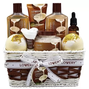 Bath and Body Gift Basket For Women and Men - 9 Pi...