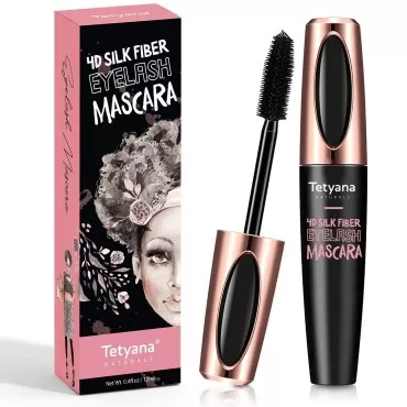 4D Silk Fiber Lash Mascara Waterproof, Luxuriously...