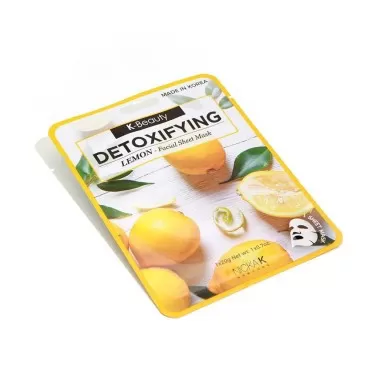 K-BEAUTY DETOXIFYING LEMON FACIAL SHEET MASK