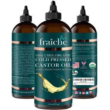 Live Fraiche USDA Organic Cold Pressed Castor Oil ...